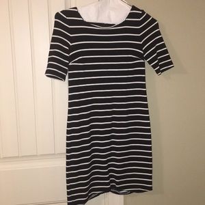 Striped banana republic dress